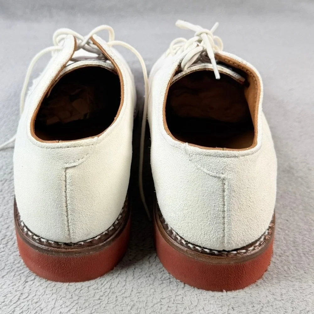 Polo Ralph Lauren Mens 8 White Suede Team USA Official Outfitter Buck Shoes